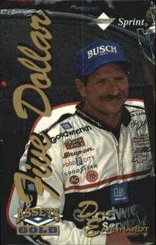 1995 Classic Assets Gold - Phone Cards $5 #NNO Dale Earnhardt Front