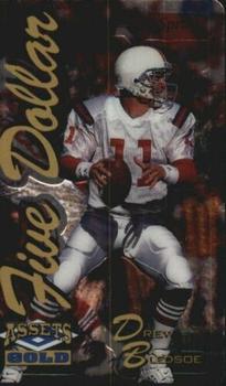 1995 Classic Assets Gold - Phone Cards $5 Microlined #1 Drew Bledsoe Front