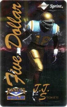 1995 Classic Assets Gold - Phone Cards $5 Microlined #6 J.J. Stokes Front