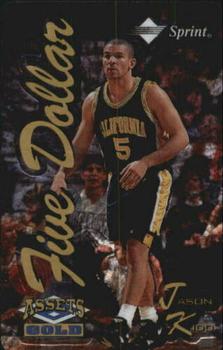 1995 Classic Assets Gold - Phone Cards $5 Microlined #13 Jason Kidd Front