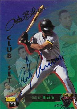 1995 Signature Rookies Tetrad Autobilia - Autographs #72 Ruben Rivera Front