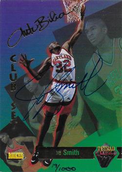 1995 Signature Rookies Tetrad Autobilia - Autographs #73 Joe Smith Front