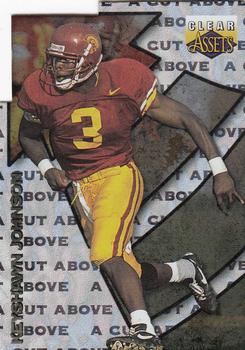 1996 Classic Clear Assets - A Cut Above #CA1 Keyshawn Johnson Front