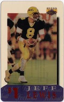 1996 Classic Clear Assets - Phone Cards $1 #10 Jeff Lewis Front
