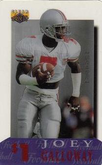 1996 Classic Clear Assets - Phone Cards $1 #18 Joey Galloway Front