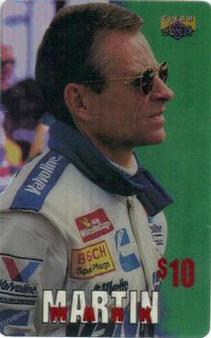 1996 Classic Clear Assets - Phone Cards $10 #8 Mark Martin Front
