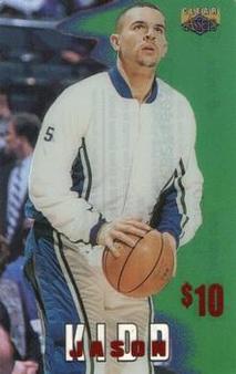 1996 Classic Clear Assets - Phone Cards $10 #10 Jason Kidd Front