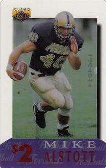 1996 Classic Clear Assets - Phone Cards $2 #23 Mike Alstott Front