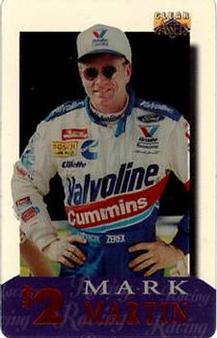 1996 Classic Clear Assets - Phone Cards $2 #4 Mark Martin Front