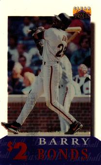 1996 Classic Clear Assets - Phone Cards $2 #6 Barry Bonds Front
