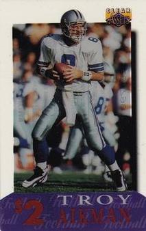 1996 Classic Clear Assets - Phone Cards $2 #7 Troy Aikman Front