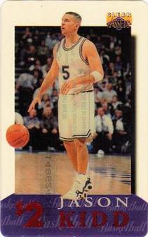 1996 Classic Clear Assets - Phone Cards $2 #9 Jason Kidd Front