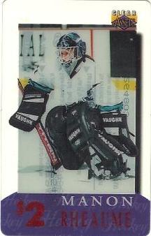 1996 Classic Clear Assets - Phone Cards $2 #11 Manon Rheaume Front