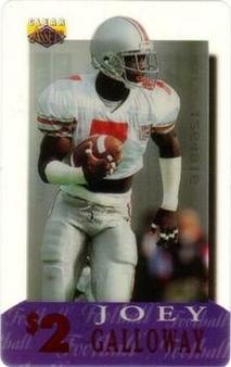 1996 Classic Clear Assets - Phone Cards $2 #18 Joey Galloway Front