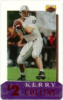 1996 Classic Clear Assets - Phone Cards $2 #21 Kerry Collins Front