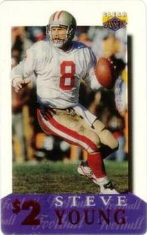 1996 Classic Clear Assets - Phone Cards $2 #27 Steve Young Front