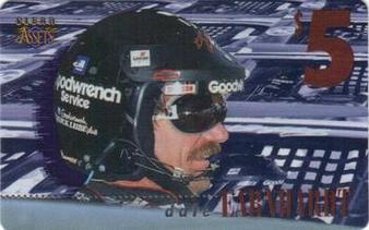 1996 Classic Clear Assets - Phone Cards $5 #4 Dale Earnhardt Front