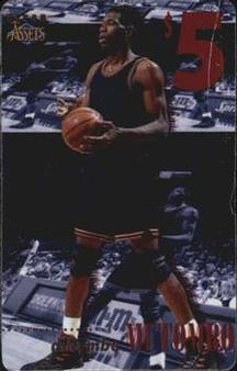 1996 Classic Clear Assets - Phone Cards $5 #14 Dikembe Mutombo Front