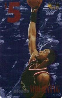 1996 Classic Clear Assets - Phone Cards $5 #18 Alonzo Mourning Front