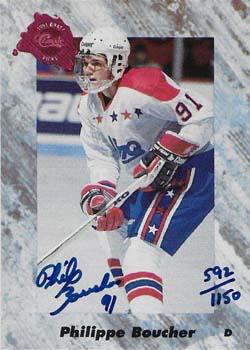 1991 Classic Four Sport - Autographs #NNO Philippe Boucher Front