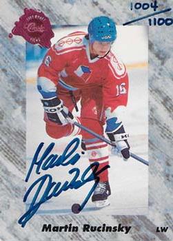 1991 Classic Four Sport - Autographs #NNO Martin Rucinsky Front