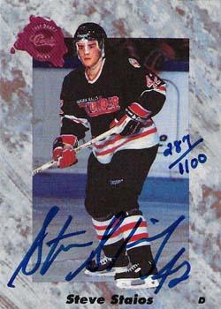 1991 Classic Four Sport - Autographs #NNO Steve Staios Front