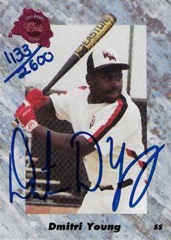 1991 Classic Four Sport - Autographs #NNO Dmitri Young Front