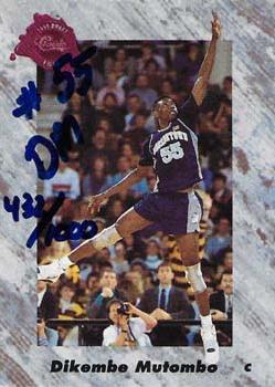 1991 Classic Four Sport - Autographs #NNO Dikembe Mutombo Front