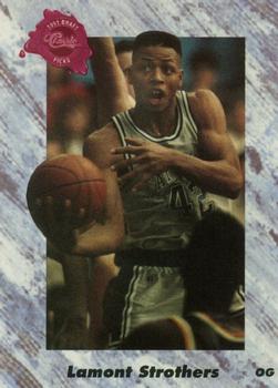 1991 Classic Four Sport - French #181 Lamont Strothers Front
