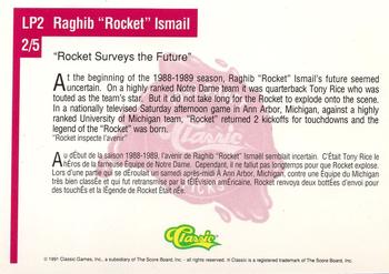 1991 Classic Four Sport - Limited Prints French #LP2 Rocket Surveys the Future Back