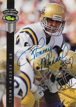 1992 Classic Four Sport - Autographs #NNO Tommy Maddox Front