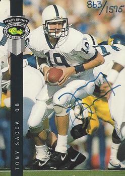 1992 Classic Four Sport - Autographs #NNO Tony Sacca Front
