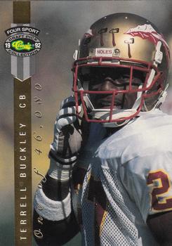 1992 Classic Four Sport - Limited Prints #LP6 Terrell Buckley Front