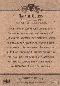 2012 Upper Deck Goodwin Champions #24 Natalie Gulbis Back