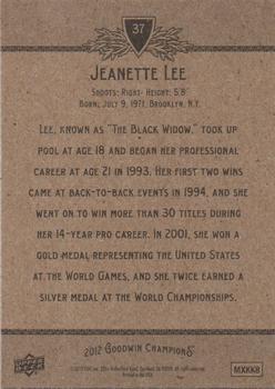 2012 Upper Deck Goodwin Champions #37 Jeanette Lee Back