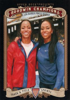2012 Upper Deck Goodwin Champions #95 Mikele Barber / Me'Lisa Barber Front