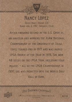 2012 Upper Deck Goodwin Champions #128 Nancy Lopez Back