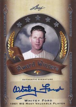 2011 Leaf Legends of Sport - Award Winners Autographs Gold #AW27 Whitey Ford Front