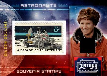2010 Panini Century - Astronauts Eight Cent Decade of Achievement Stamp Materials #5 Eileen Collins Front