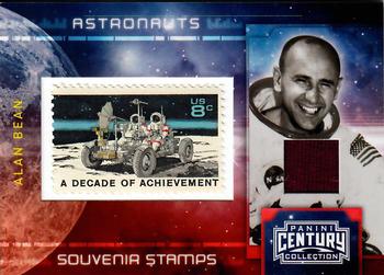 2010 Panini Century - Astronauts Eight Cent Decade of Achievement Stamp Materials #13 Alan Bean Front