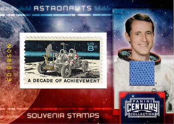 2010 Panini Century - Astronauts Eight Cent Decade of Achievement Stamp Materials #18 Ed Gibson Front