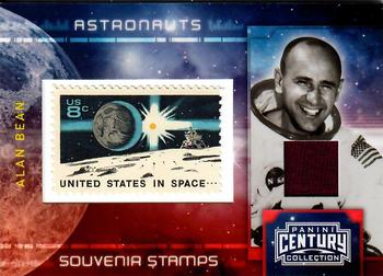 2010 Panini Century - Astronauts Eight Cent United States in Space Stamp Materials #13 Alan Bean Front