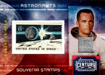 2010 Panini Century - Astronauts Eight Cent United States in Space Stamp Materials #14 Robert Crippen Front
