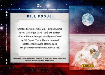 2010 Panini Century - Astronauts Eight Cent United States in Space Stamp Materials #20 Bill Pogue Back