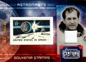 2010 Panini Century - Astronauts Eight Cent United States in Space Stamp Materials #20 Bill Pogue Front