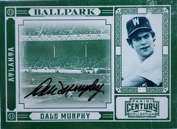 2010 Panini Century - Ballpark Autographs #8 Dale Murphy Front