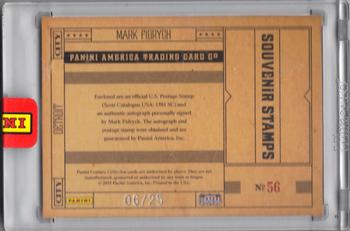 2010 Panini Century - Baseball Six Cent Stamp Autographs #56 Mark Fidrych Back