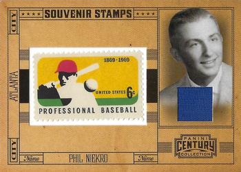 2010 Panini Century - Baseball Six Cent Stamp Materials #25 Phil Niekro Front