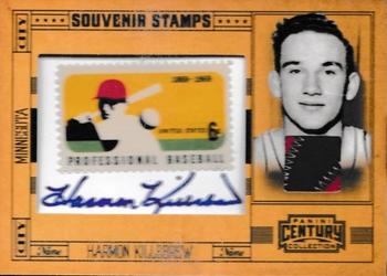 2010 Panini Century - Baseball Six Cent Stamp Materials Prime Autographs #74 Harmon Killebrew Front