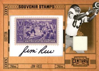2010 Panini Century - Baseball Three Cent Stamp Materials Autographs #55 Jim Rice Front